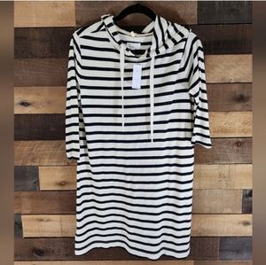 NWT Lou & Grey Hooded Terry Cloth Dress